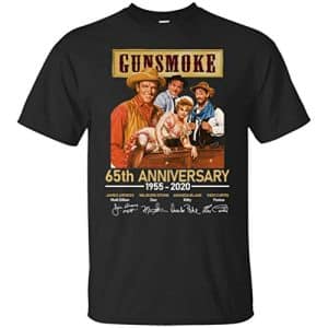 Awesome Shirt Gunsmoke 65th Anniversary (Black, 2XL)