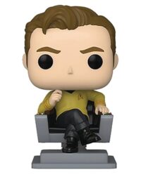 Funko POP Pop! TV: Star Trek - Captain Kirk in Chair Collectible Vinyl Figure, Multicolor, One Size