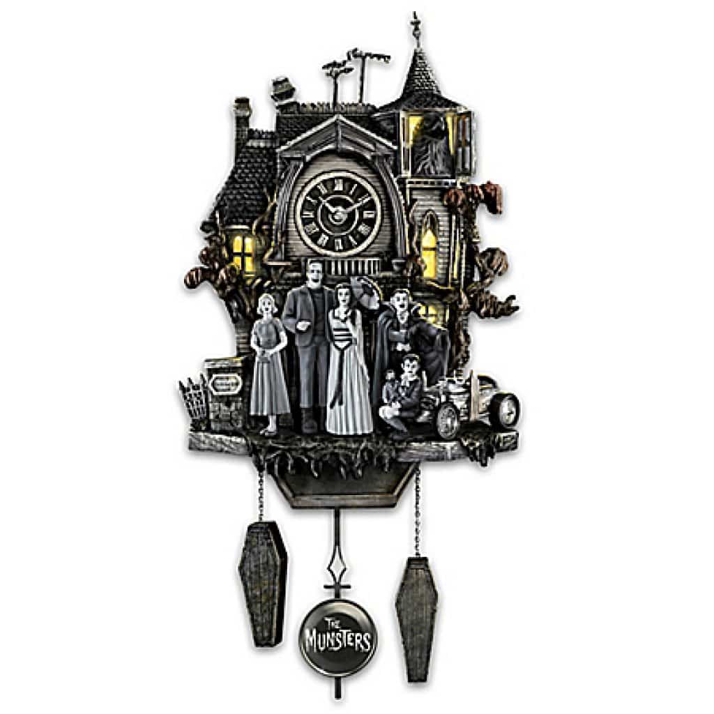 The Munsters Illuminated Musical Wall Clock - TV Yesteryear